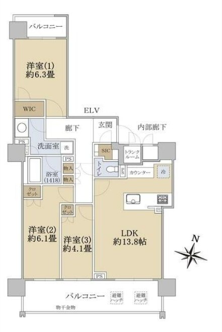 ブランズ円山裏参道レジデンス 予約受付中（504号室、管理費駐車場込）