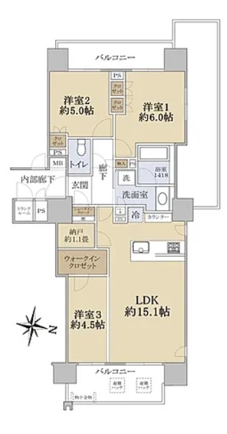 ブランズ円山裏参道レジデンス 予約受付中（507号室、管理費駐車場込）